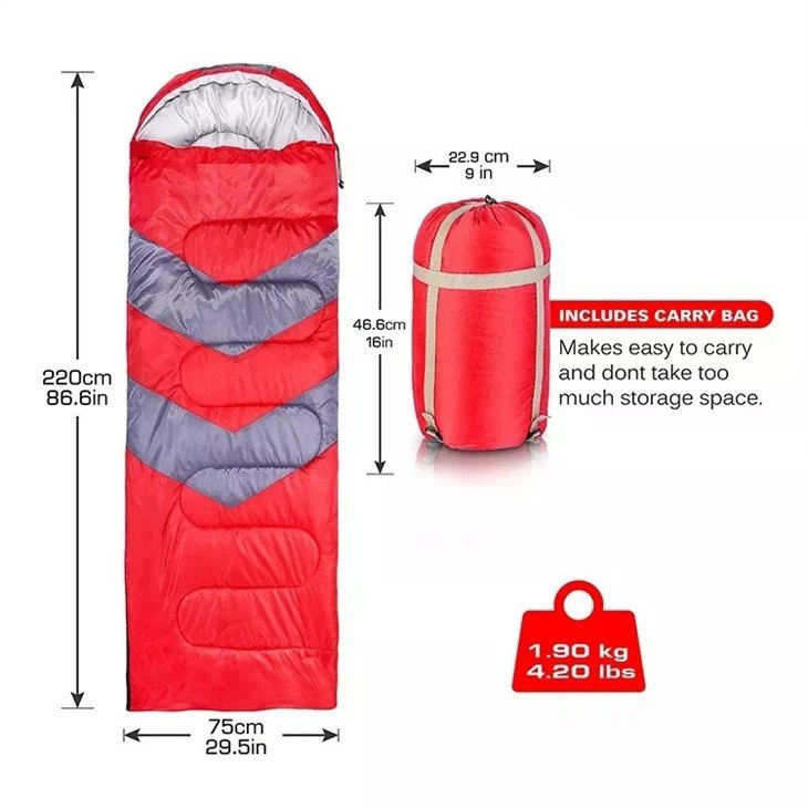 3 Season Hiking Sleeping Bag-4